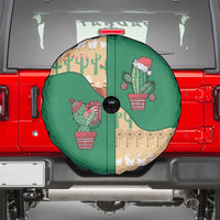 Western Yoke Spare Tire Cover Cactus Christmas Cute Style - Wonder Print Shop
