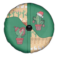 Western Yoke Spare Tire Cover Cactus Christmas Cute Style - Wonder Print Shop