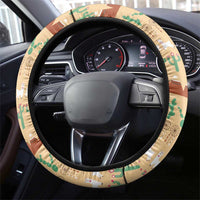 Western Yoke Steering Wheel Cover Cactus Christmas Cute Style - Wonder Print Shop