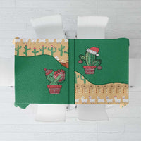 Western Yoke Tablecloth Cactus Christmas Cute Style - Wonder Print Shop