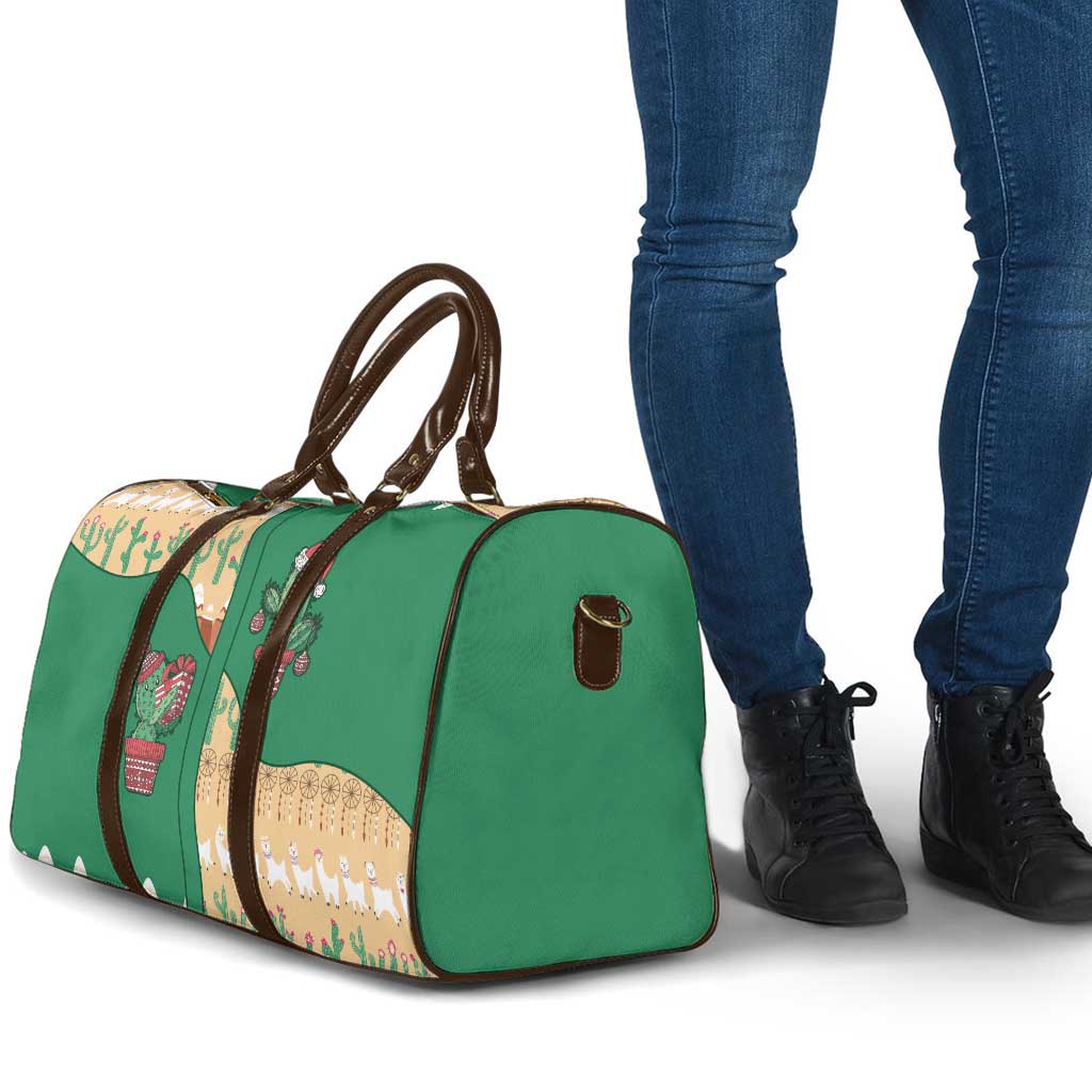 Western Yoke Travel Bag Cactus Christmas Cute Style - Wonder Print Shop