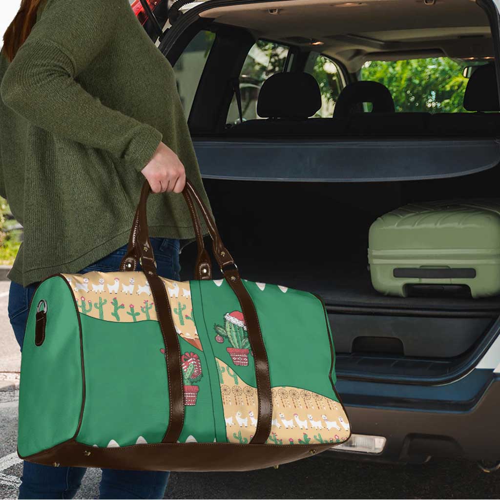 Western Yoke Travel Bag Cactus Christmas Cute Style - Wonder Print Shop