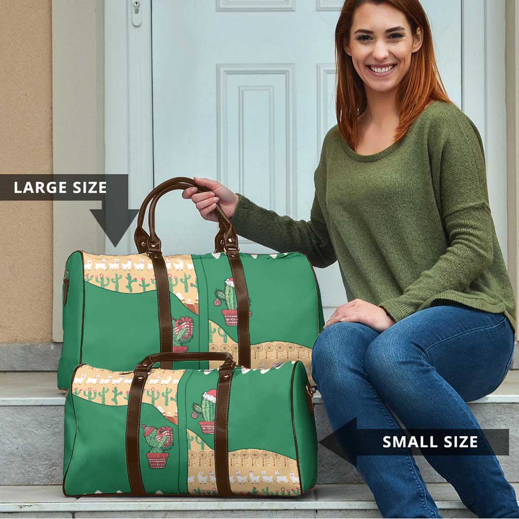 Western Yoke Travel Bag Cactus Christmas Cute Style - Wonder Print Shop