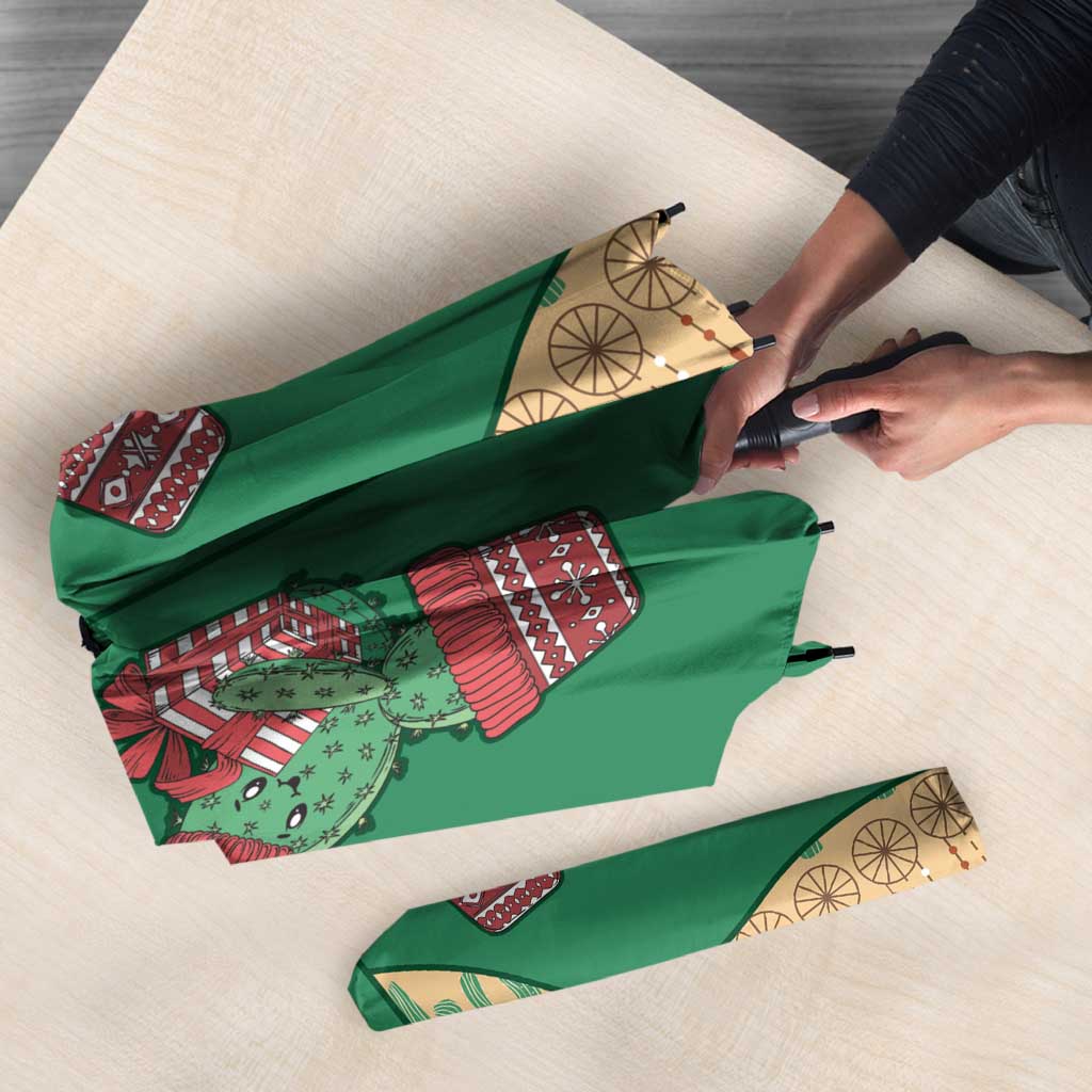 Western Yoke Umbrella Cactus Christmas Cute Style - Wonder Print Shop
