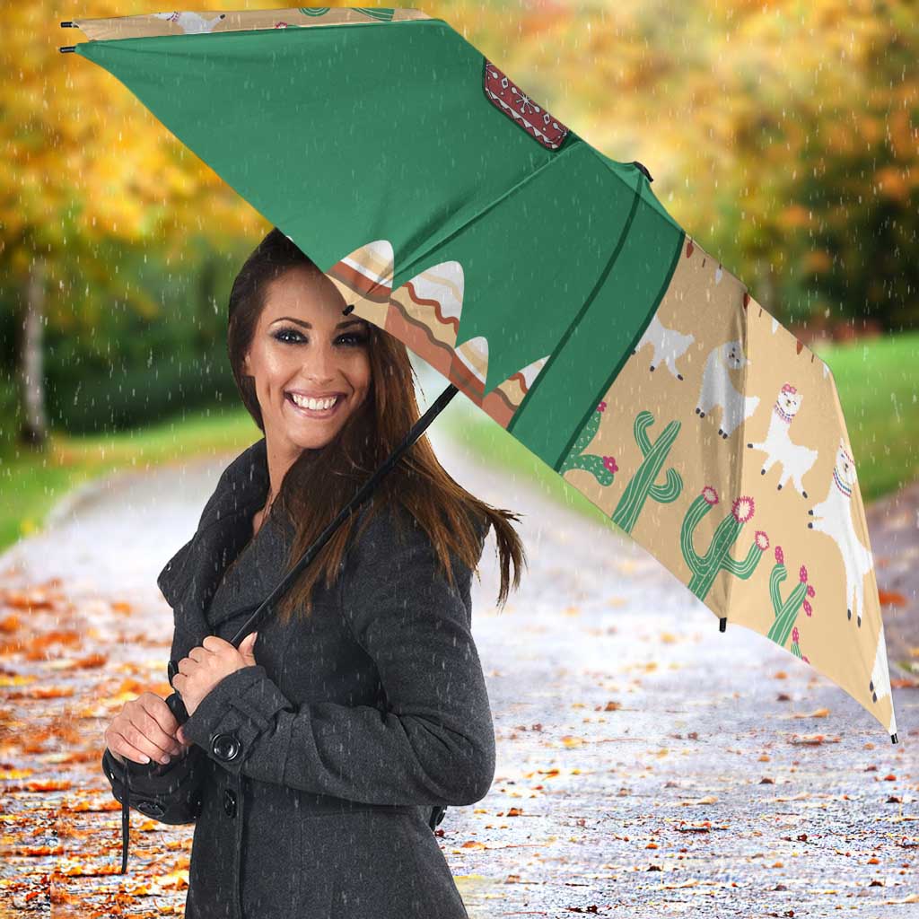 Western Yoke Umbrella Cactus Christmas Cute Style - Wonder Print Shop