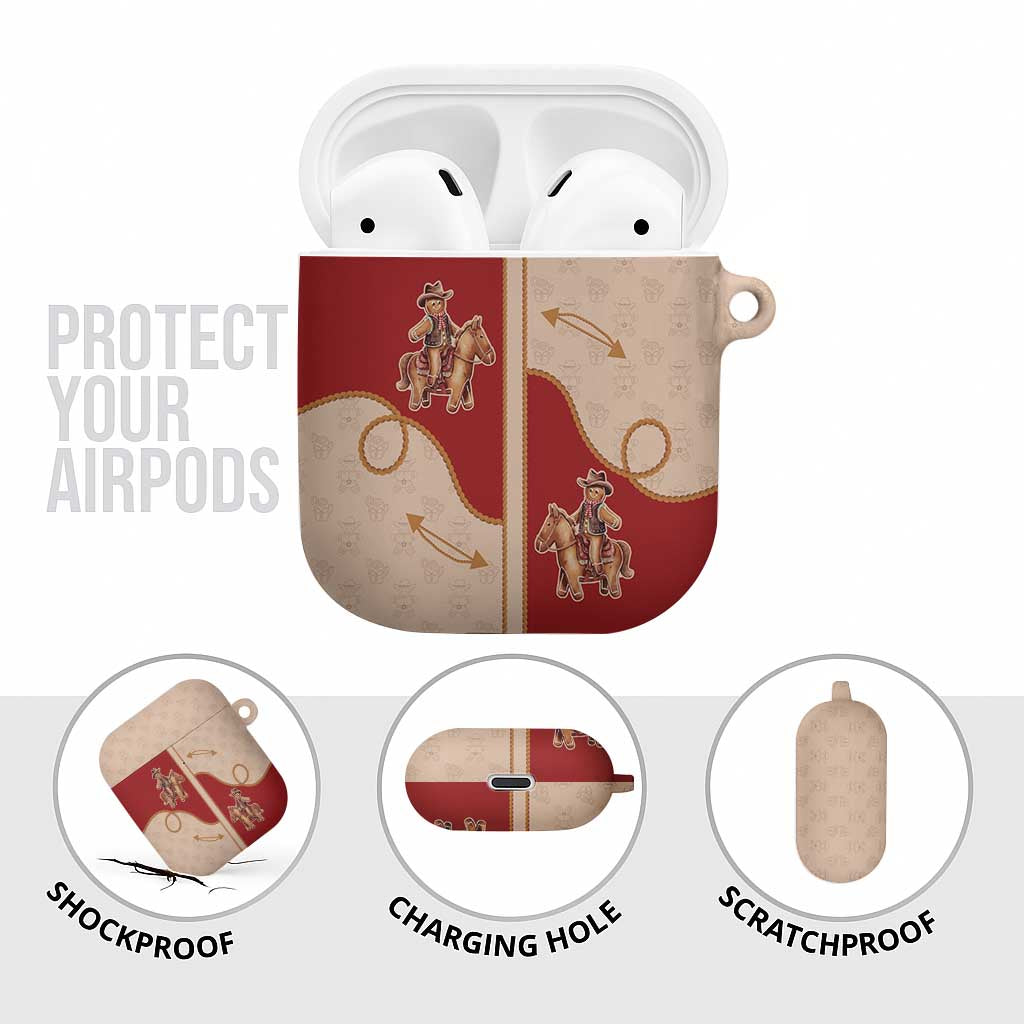 Western Yoke AirPods Case Gingerbread Howdy Christmas - Wonder Print Shop