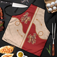 Western Yoke Apron Gingerbread Howdy Christmas - Wonder Print Shop