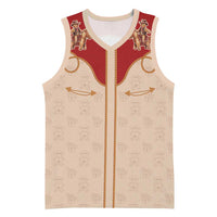 Western Yoke Basketball Jersey Gingerbread Howdy Christmas - Wonder Print Shop