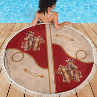 Western Yoke Beach Blanket Gingerbread Howdy Christmas - Wonder Print Shop