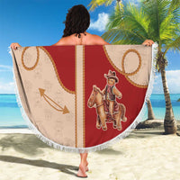 Western Yoke Beach Blanket Gingerbread Howdy Christmas - Wonder Print Shop