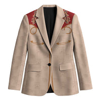 Western Yoke Blazer Gingerbread Howdy Christmas - Wonder Print Shop