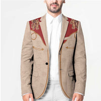 Western Yoke Blazer Gingerbread Howdy Christmas - Wonder Print Shop