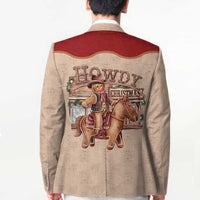 Western Yoke Blazer Gingerbread Howdy Christmas - Wonder Print Shop
