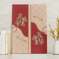 Western Yoke Canvas Wall Art Gingerbread Howdy Christmas - Wonder Print Shop