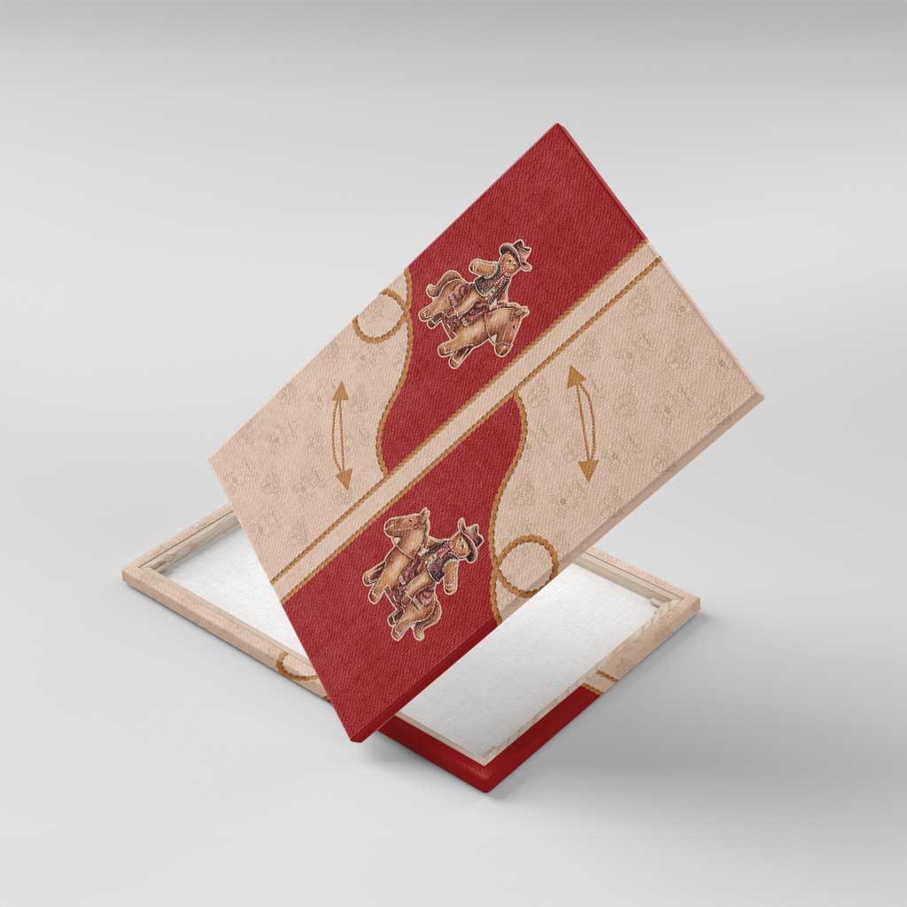 Western Yoke Canvas Wall Art Gingerbread Howdy Christmas - Wonder Print Shop