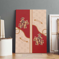 Western Yoke Canvas Wall Art Gingerbread Howdy Christmas - Wonder Print Shop