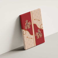 Western Yoke Canvas Wall Art Gingerbread Howdy Christmas - Wonder Print Shop