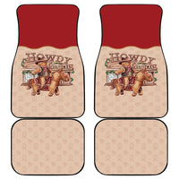 Western Yoke Car Mats Gingerbread Howdy Christmas - Wonder Print Shop