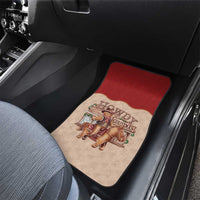 Western Yoke Car Mats Gingerbread Howdy Christmas - Wonder Print Shop