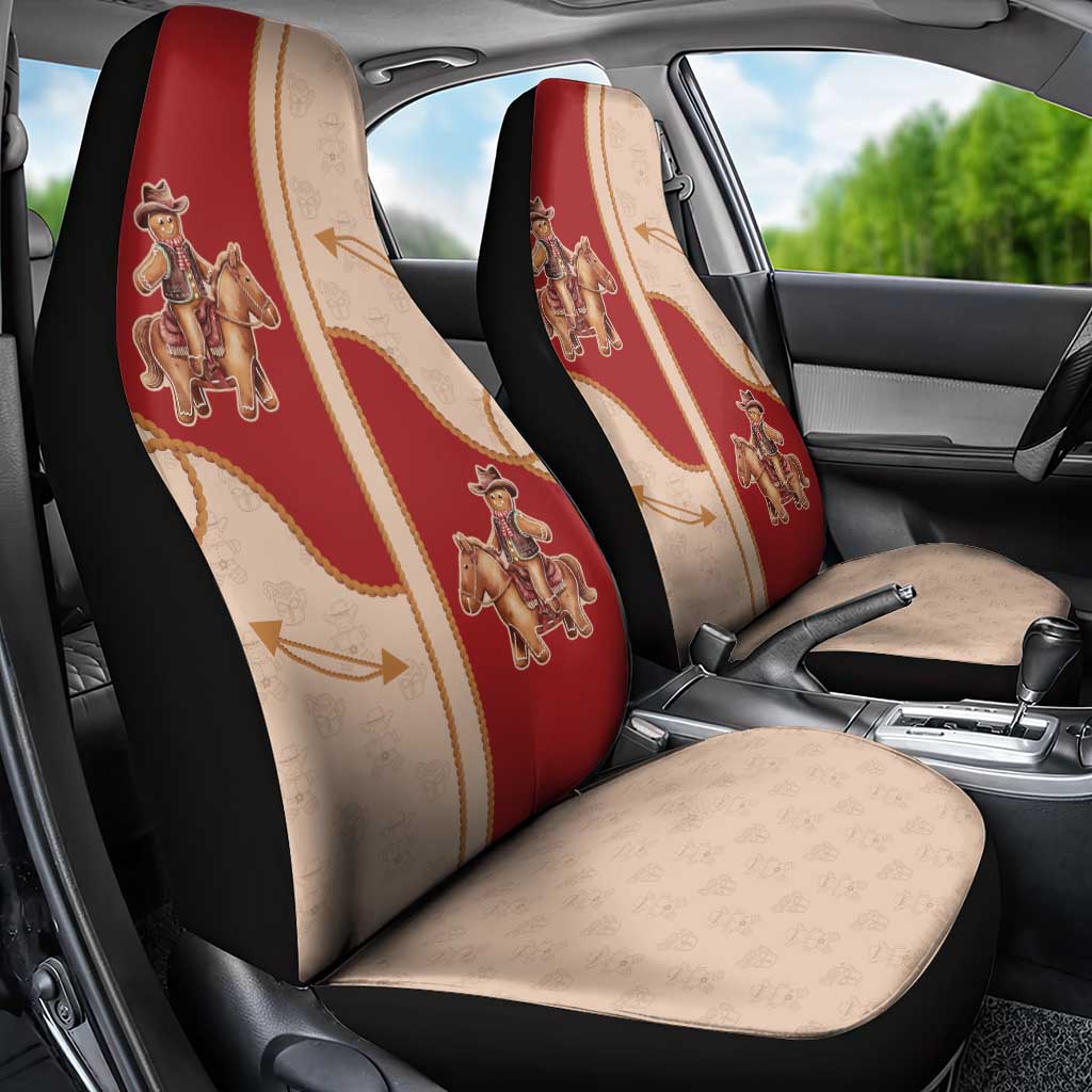 Western Yoke Car Seat Cover Gingerbread Howdy Christmas - Wonder Print Shop