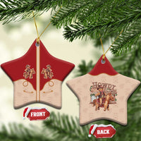 Western Yoke Ceramic Ornament Gingerbread Howdy Christmas - Wonder Print Shop