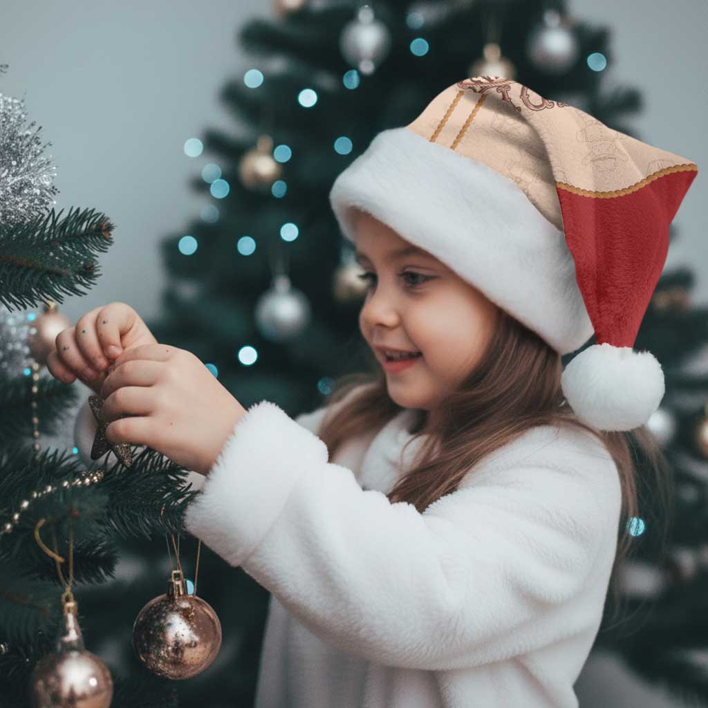 Western Yoke Christmas Santa Hat Gingerbread Howdy Christmas - Wonder Print Shop