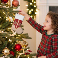 Western Yoke Christmas Stocking Gingerbread Howdy Christmas - Wonder Print Shop