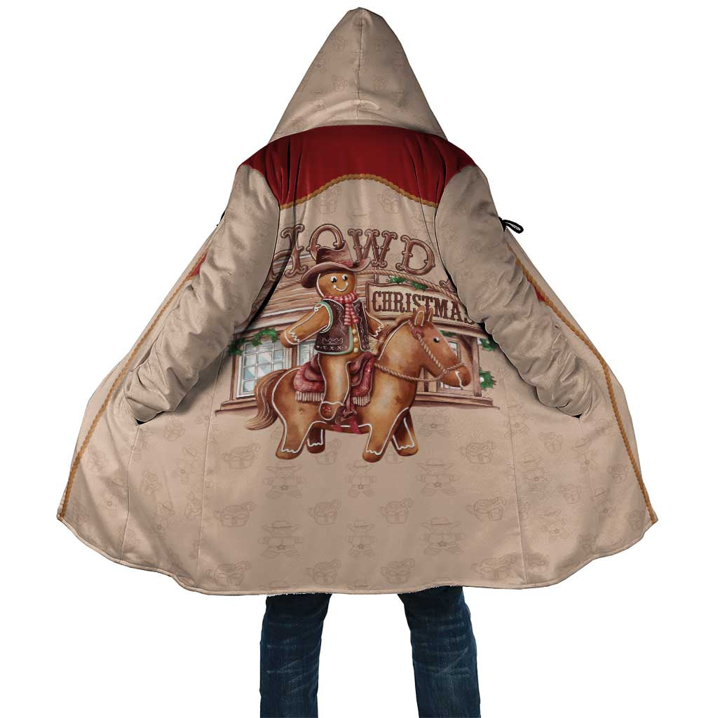 Western Yoke Cloak Gingerbread Howdy Christmas - Wonder Print Shop