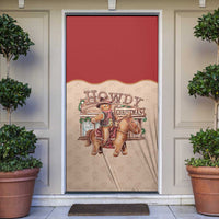 Western Yoke Door Cover Gingerbread Howdy Christmas - Wonder Print Shop