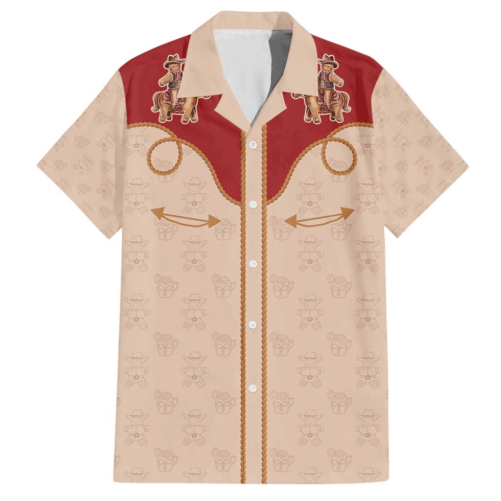 Western Yoke Family Matching Puletasi and Hawaiian Shirt Gingerbread Howdy Christmas - Wonder Print Shop