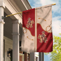 Western Yoke Garden Flag Gingerbread Howdy Christmas - Wonder Print Shop