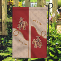 Western Yoke Garden Flag Gingerbread Howdy Christmas - Wonder Print Shop