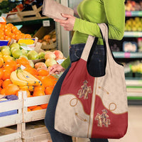 Western Yoke Grocery Bag Gingerbread Howdy Christmas - Wonder Print Shop