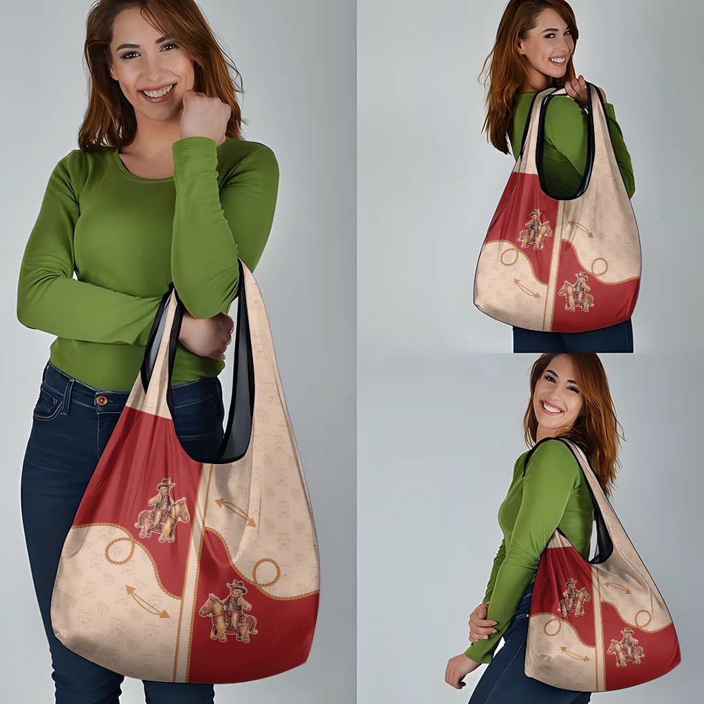 Western Yoke Grocery Bag Gingerbread Howdy Christmas - Wonder Print Shop