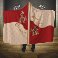Western Yoke Hooded Blanket Gingerbread Howdy Christmas - Wonder Print Shop