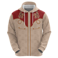 Western Yoke Hoodie Gingerbread Howdy Christmas - Wonder Print Shop