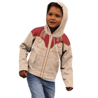 Western Yoke Kid Hoodie Gingerbread Howdy Christmas - Wonder Print Shop