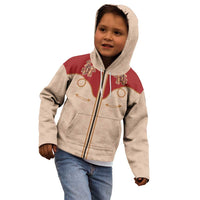 Western Yoke Kid Hoodie Gingerbread Howdy Christmas - Wonder Print Shop