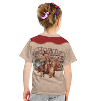 Western Yoke Kid T Shirt Gingerbread Howdy Christmas - Wonder Print Shop
