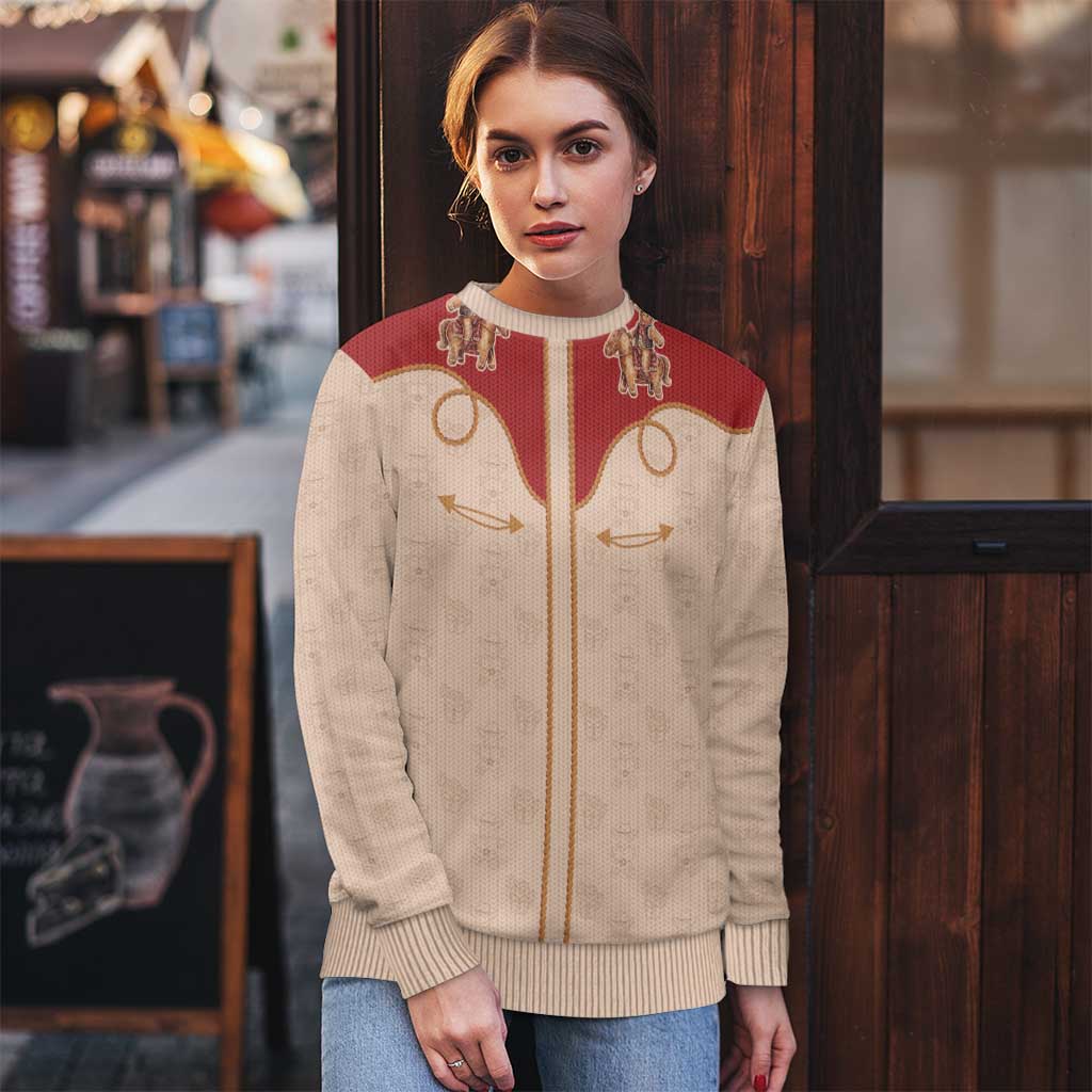 Western Yoke Ugly Christmas Sweater Gingerbread Howdy Christmas - Wonder Print Shop