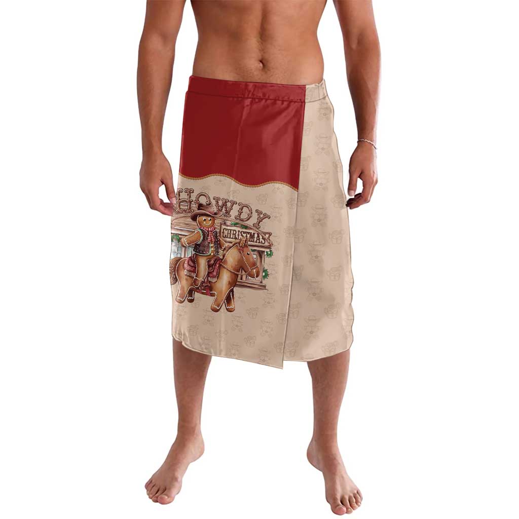 Western Yoke Lavalava Gingerbread Howdy Christmas - Wonder Print Shop
