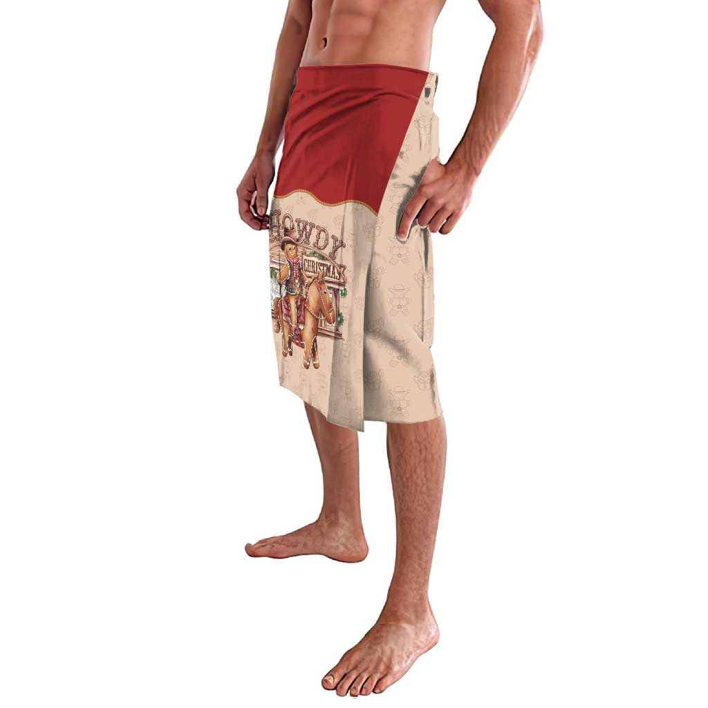 Western Yoke Lavalava Gingerbread Howdy Christmas - Wonder Print Shop