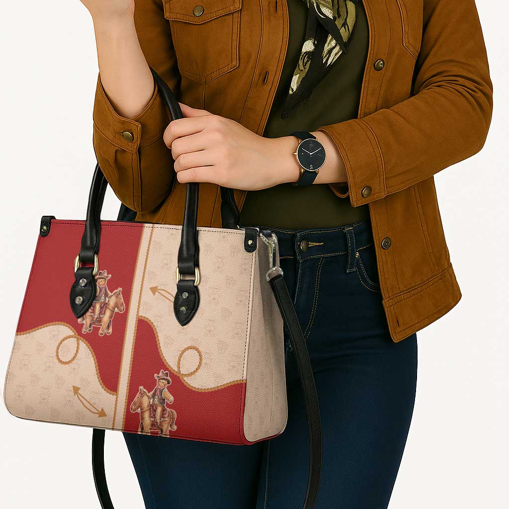 Western Yoke Leather Bag Gingerbread Howdy Christmas - Wonder Print Shop