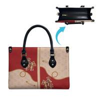 Western Yoke Leather Bag Gingerbread Howdy Christmas - Wonder Print Shop