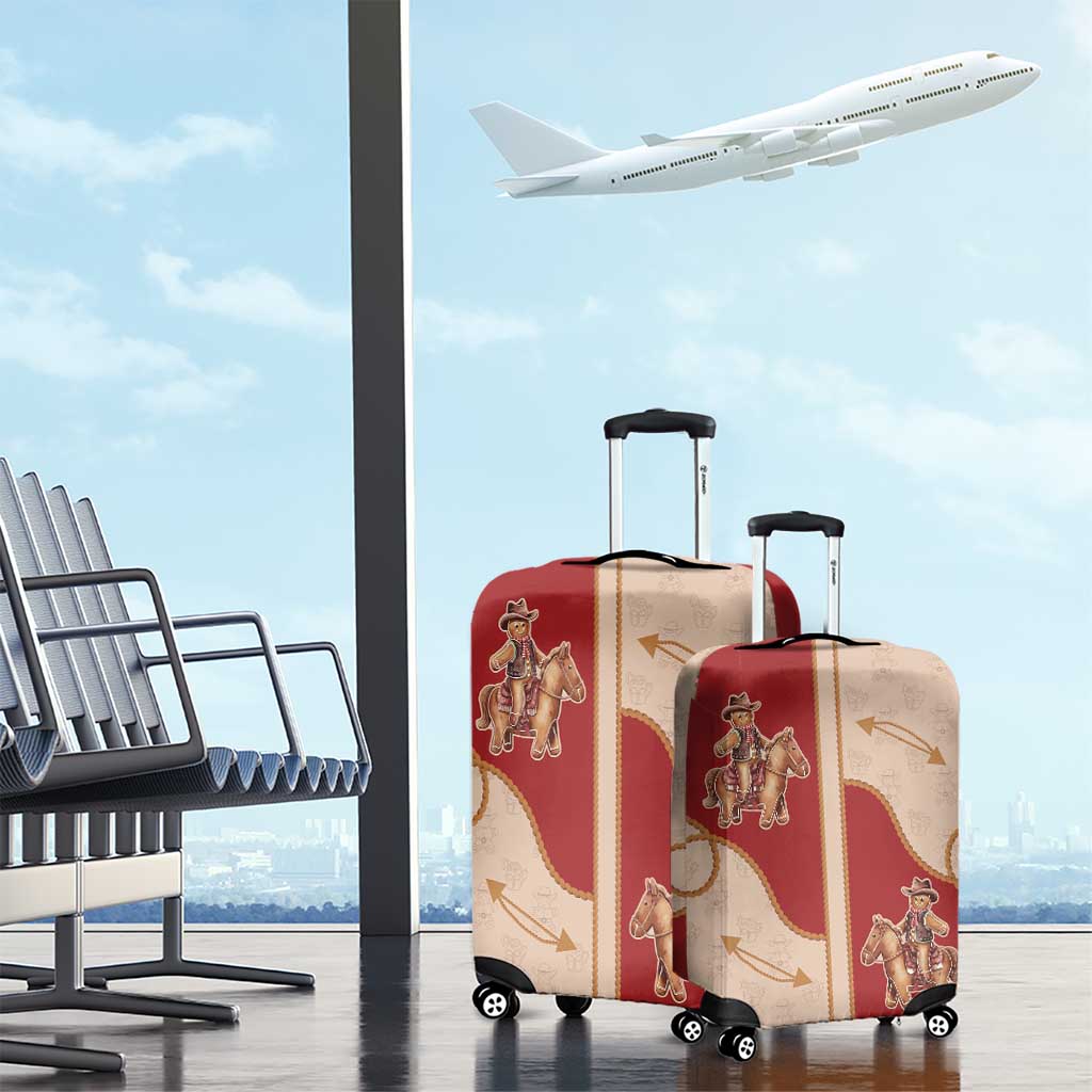 Western Yoke Luggage Cover Gingerbread Howdy Christmas - Wonder Print Shop