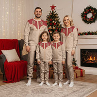 Western Yoke Christmas Pajama Set Gingerbread Howdy Christmas - Wonder Print Shop