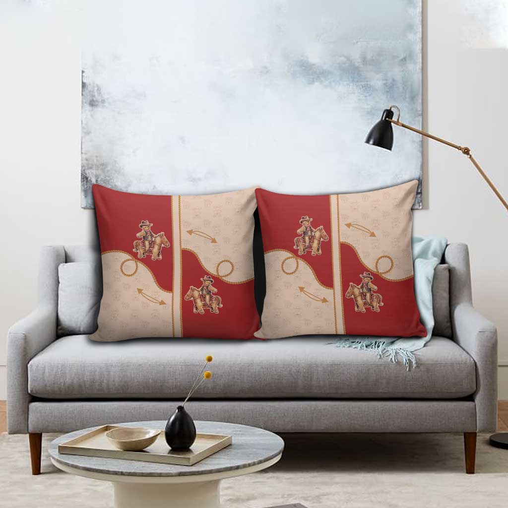 Western Yoke Pillow Cover Gingerbread Howdy Christmas - Wonder Print Shop