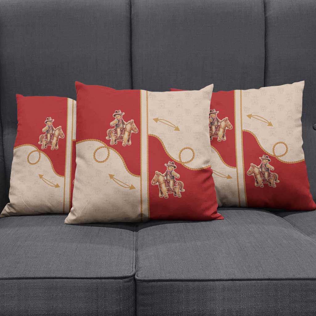 Western Yoke Pillow Cover Gingerbread Howdy Christmas - Wonder Print Shop