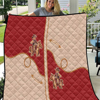 Western Yoke Quilt Gingerbread Howdy Christmas - Wonder Print Shop