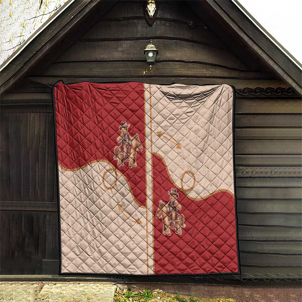 Western Yoke Quilt Gingerbread Howdy Christmas - Wonder Print Shop